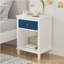 Table de chevet 26,77 po H avec tiroir en bois et tablette pour enfants, adultes-537026162