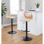 Tabourets ajustables avec repose-pieds arrondi Fayette-93570917-93570915