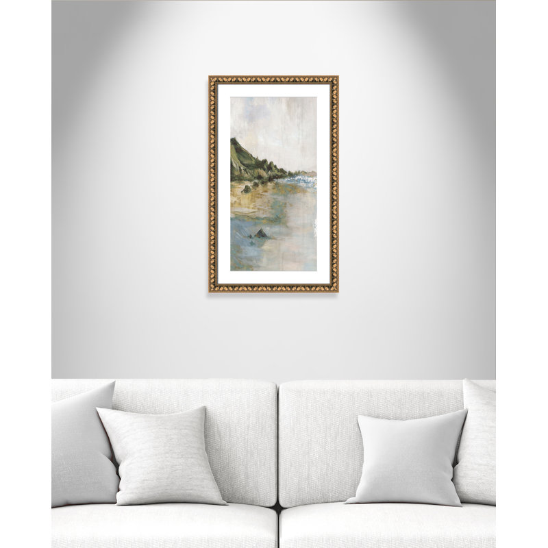 Impression «Tide’s Edge» par Casa Fine Arts, H 30 po x l 18 po x P 1,125 po, Reproduction encadrée avec passe-partout