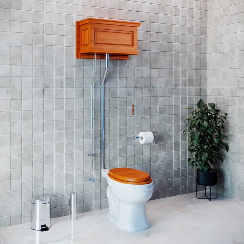Rénovateurs pour salle de bain à réservoir haut en porcelaine blanche