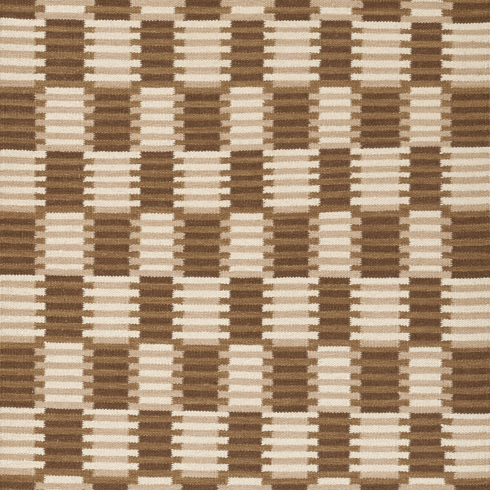 Freya Hand-Woven Checkered Wool Rug, Rectangle 5' x 8'