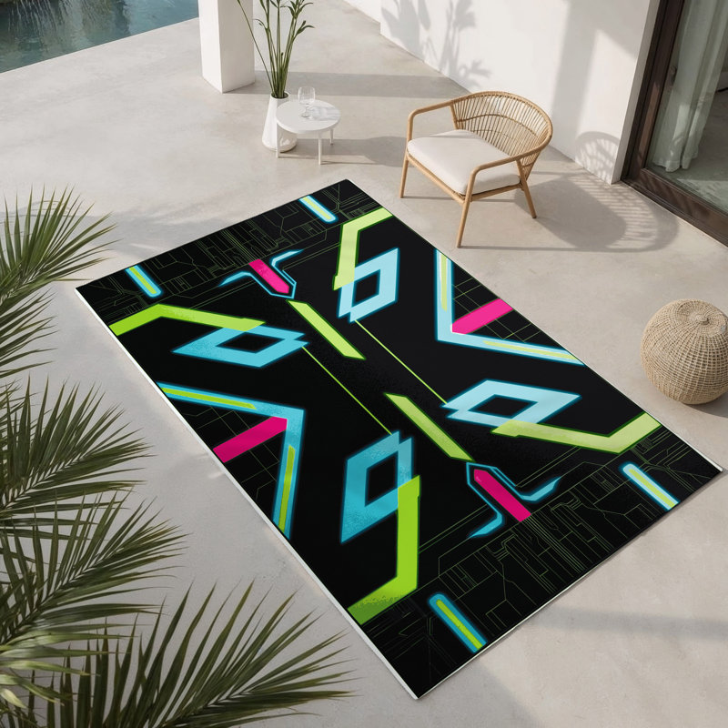 Electro Current Indoor And Outdoor Area Rug, Rectangle 3' x 5'