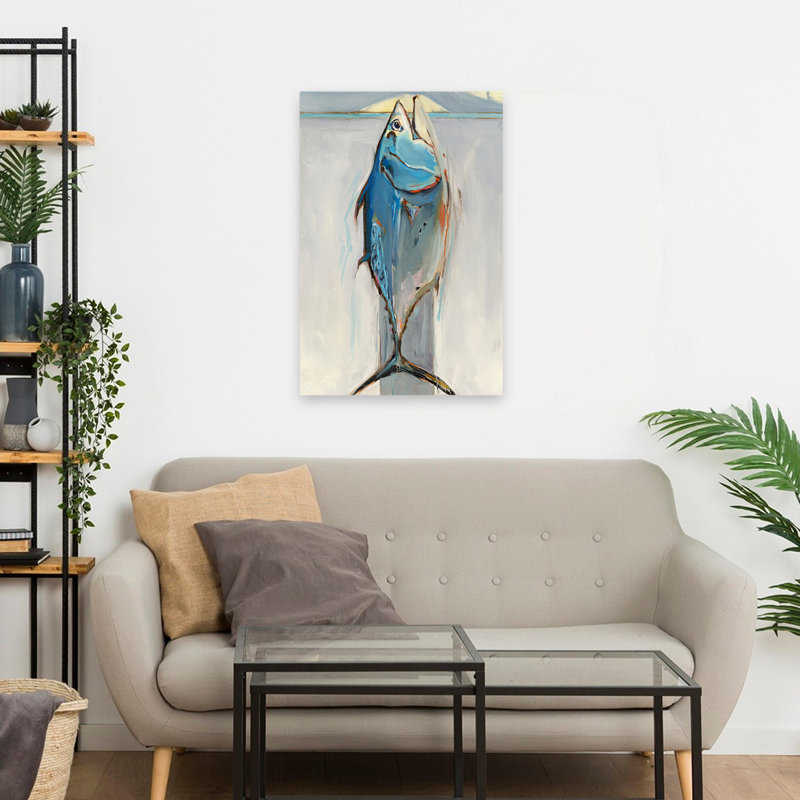 Bonita - animaux, art de poisson, H 24 po x l 16 po