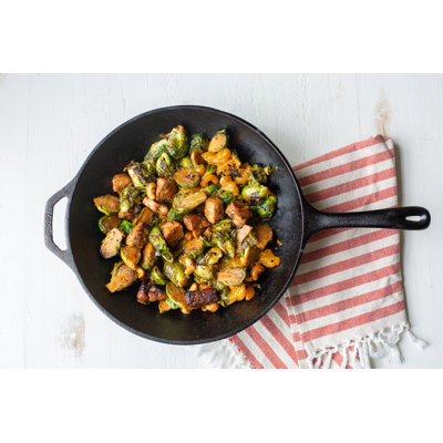Chef Collection 12.5 Inch Seasoned Cast Iron Wok