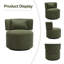Fauteuil d'appoint pivotant avec coussin décoratif Narissa-164214959
