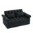 Loveseats Sofa Bed With Pull-Out Bed,Adjsutable Back