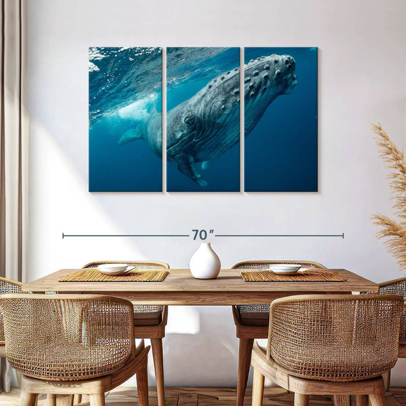 Brampt Whale Near Surface, 36" H x 57" W