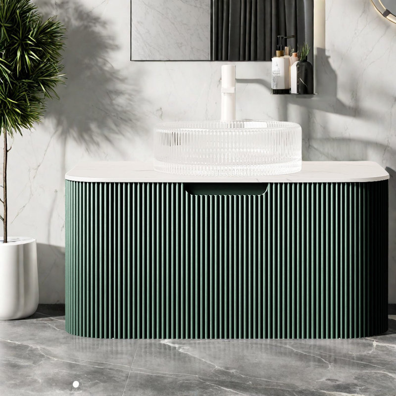 Meuble-lavabo moderne (avec meuble-lavabo et lavabo) avec rangement