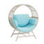 Fauteuil pour patio en osier avec coussin-1781158591