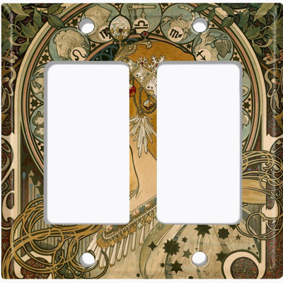 2 - Gang Toggle Light Switch Standard Wall Plate