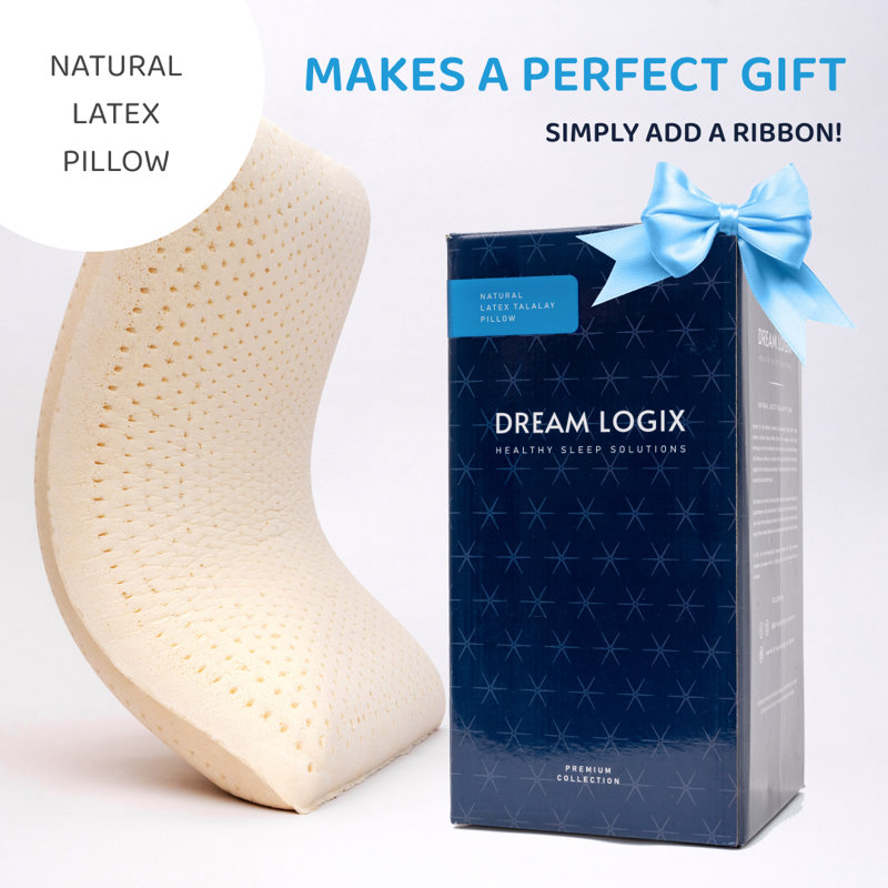 DreamLogix Natural Talalay Latex Pillow for Sleeping