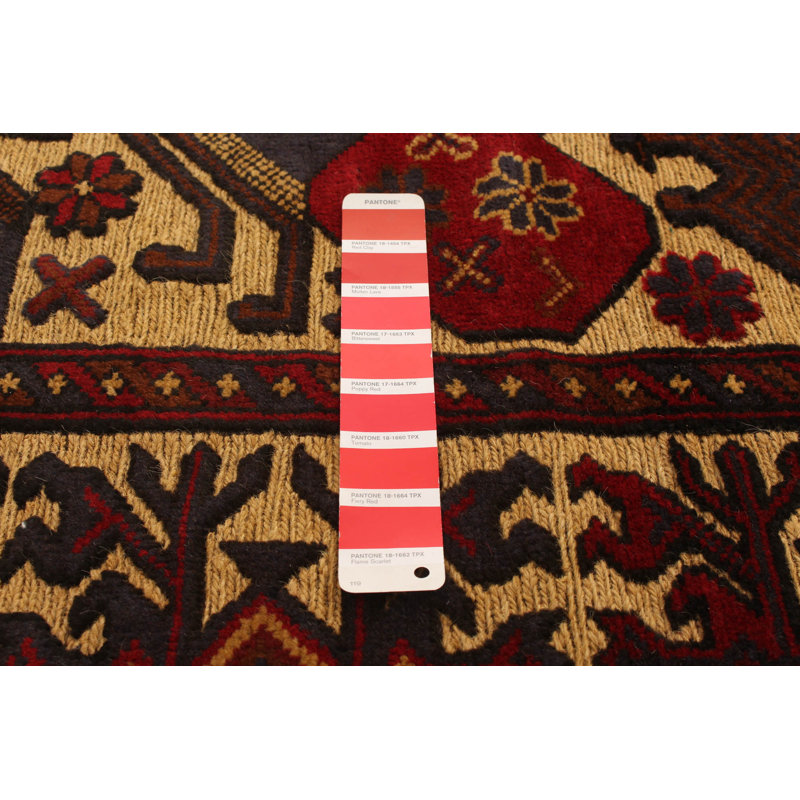 Tapis unique en laine noué à la main 4 pi 2 po x 6 pi 2 po nouvel âge Guyanne