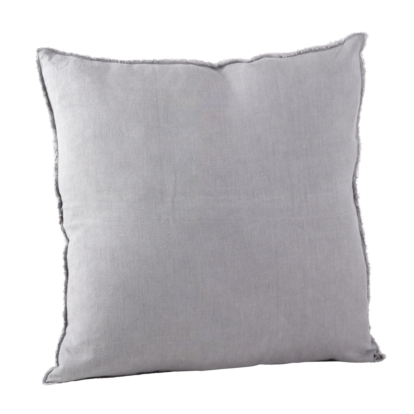 Filia 20" x 20" Linen Throw Pillow, Pewter