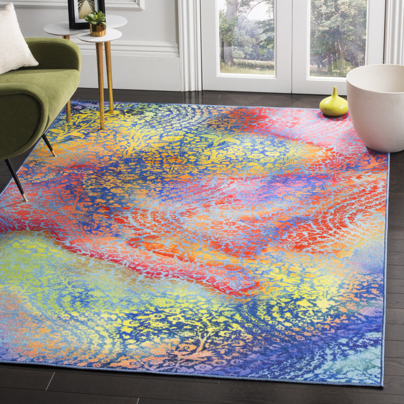 Darcy Performance Machine Washable Abstract Rug, Rectangle 7'9" x 10'