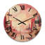 Horloge murale en bois massif Phillipsburg-1953253502