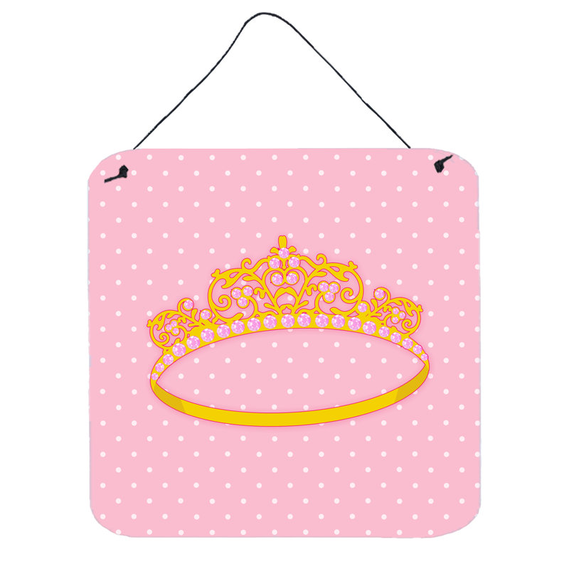 Décoration murale en métal ballerine tiara