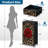 4 Drawer Dresser for Bedroom, Narrow Chest of Drawers, Wooden Top and Study Iron Frame 18"x37.5"-(WxH)