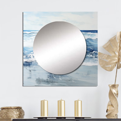 Hadiah - Miroir carré décoratif de couleur douce pour la plage