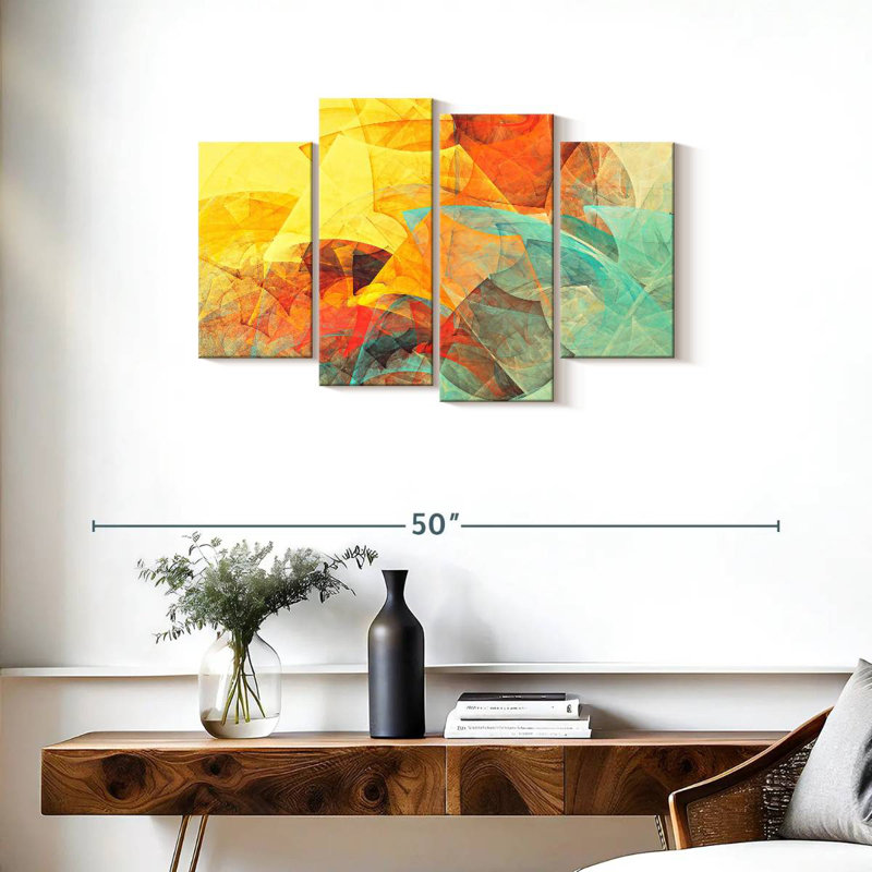 Avery Sunrise Colors Abstract, H 22 po x l 36 po