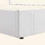 Lit plateforme tapissier double avec système de rangement hydraulique-218407144