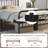 Dravin Metal Platform Bed Frame with Vintage Headboard and Footboard-790985214-779075233
