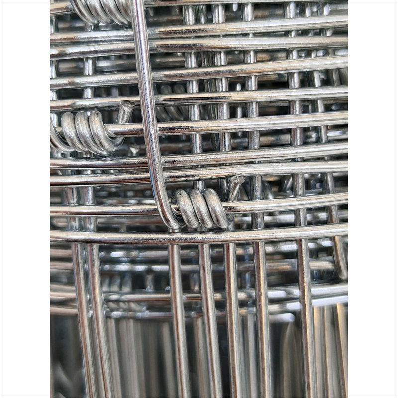 Ensemble de clôture de ferme en métal galvanisé, rouleau de 3 pi x 164 pi, argent froid, fil de calibre 13 durable, conception en filet gradué pour la protection du cheptel