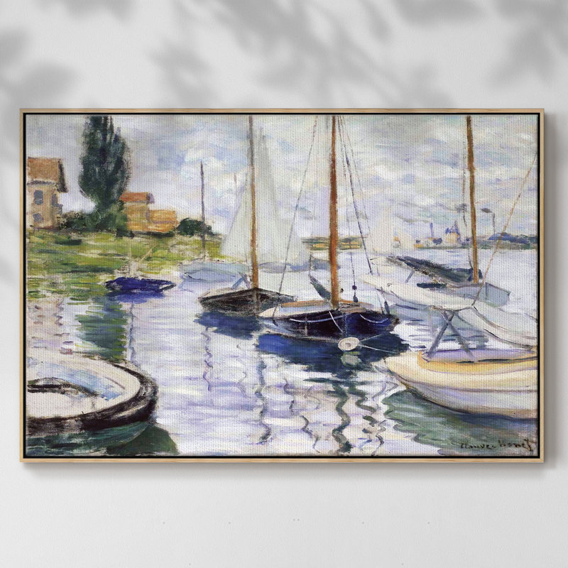 Bateaux à Petit, H 27 po x l 41 po x P 2 po, Naturel