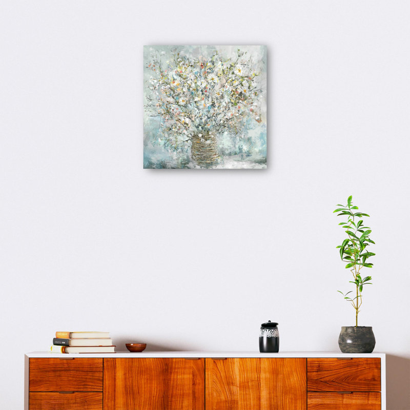 Country Gathering II Floral Wrapped Canvas Art Print, 28" x 28"