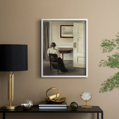 «Vintage Portrait Print», reproduction encadrée CXLIX - bois massif