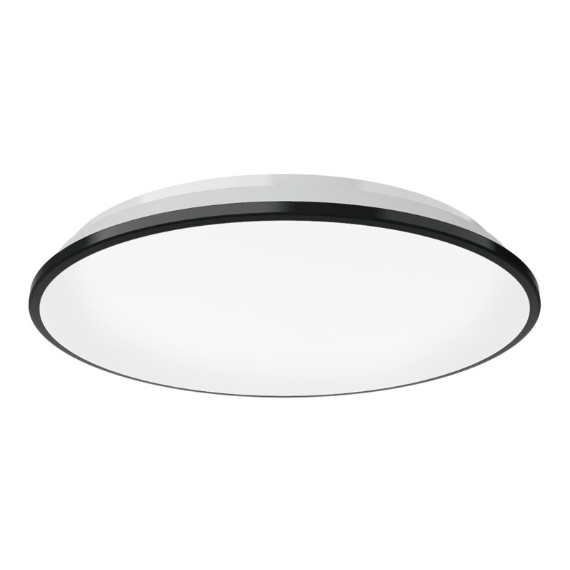 Brook LED Flush Mount, Black, 2.88" H x 15.13" W x 15.13" D