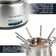 HomeCraft 8-Cup Stainless Steel Electric Chocolate Fondue Set With 8 Color-Coded Forks, 2-Quart Capacity, Temperature Control, Perfect For Fruit, Vegetables, Breads, Pretzels, Chicken Wings