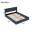 Base de lit tapissier grand format