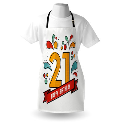 Birthday No Pattern Bib Apron