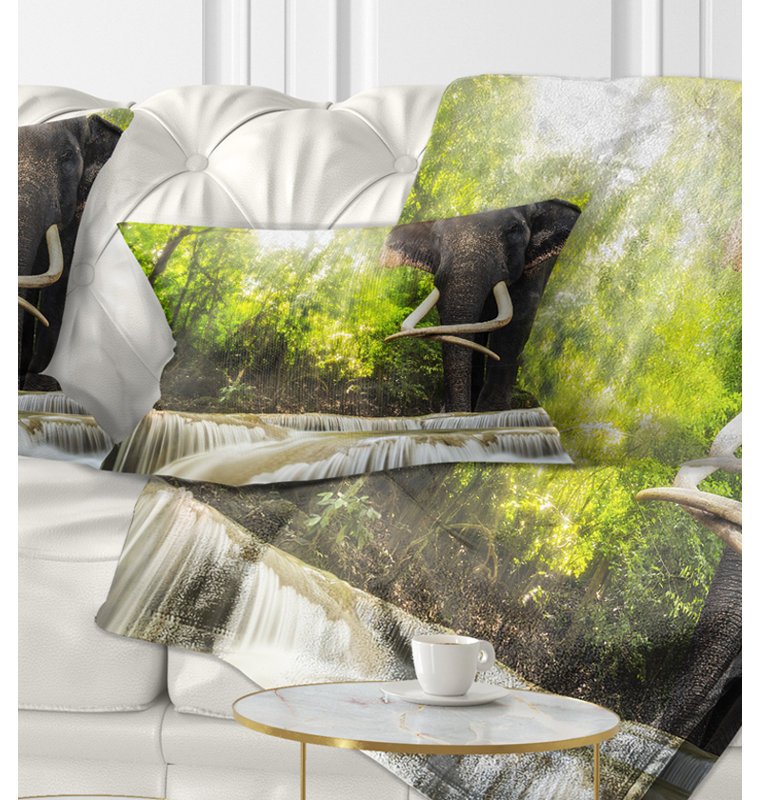 Oreiller en erawans avec coussin lombaire éléphant