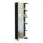 Mirror Linen Cabinet, Four Interior Shelves, Five External Shelves -Black