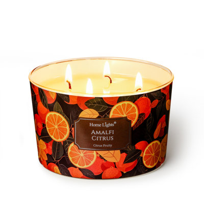 Amalfi Citrus | Homelights 4-Wick - 18Oz Soy Wax Long-Lasting Candles