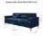Deondry 85.63" Velvet Square Arm Sofa-484596846