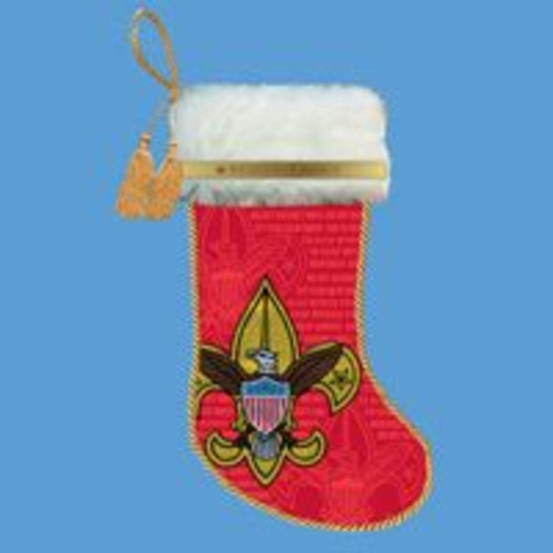 Chaussette de Noël 19 po Red Boy Scout Logo
