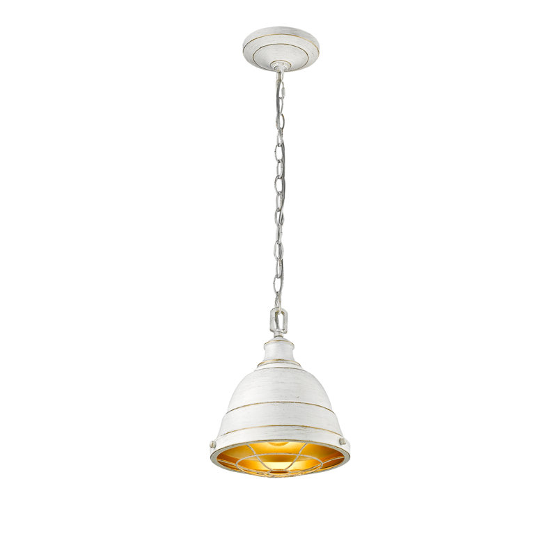 Skye 1 - Light Shaded Pendant, French White