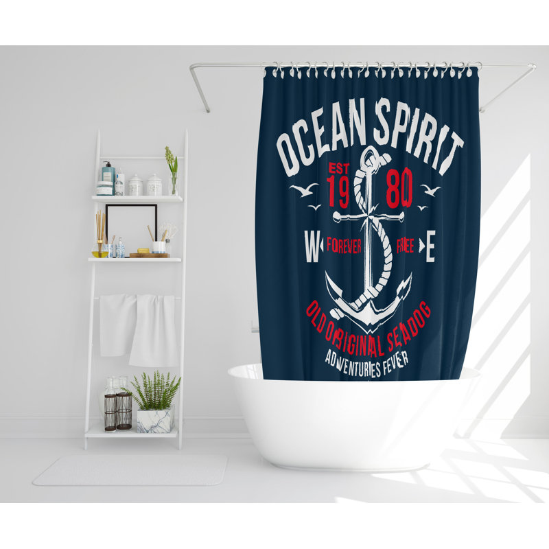 Weston Polyester Shower Curtain Set, 168cm H x 168cm W