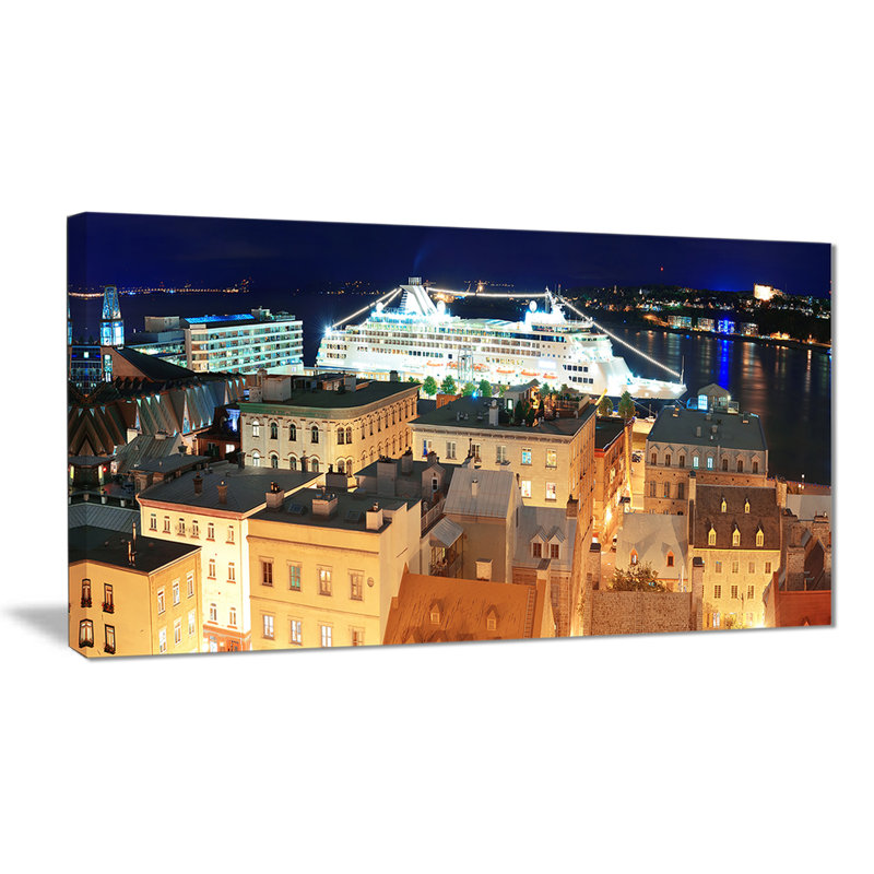 Québec - reproduction de photo sur toile tendue, H 16 po x l 32 po x P 1 po