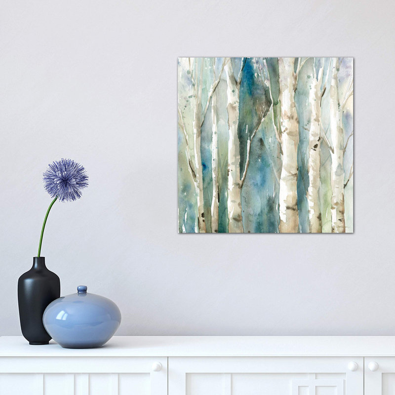 River Birch I by Carol Robinson - Painting on Canvas, No Frame, 45.72 cm H x 45.72 cm W x 3.175 cm D