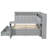Daybed With Storage Shelves,drawers,charging Station,led Light,desk And Upholstered Headboard And Backrest-13380884