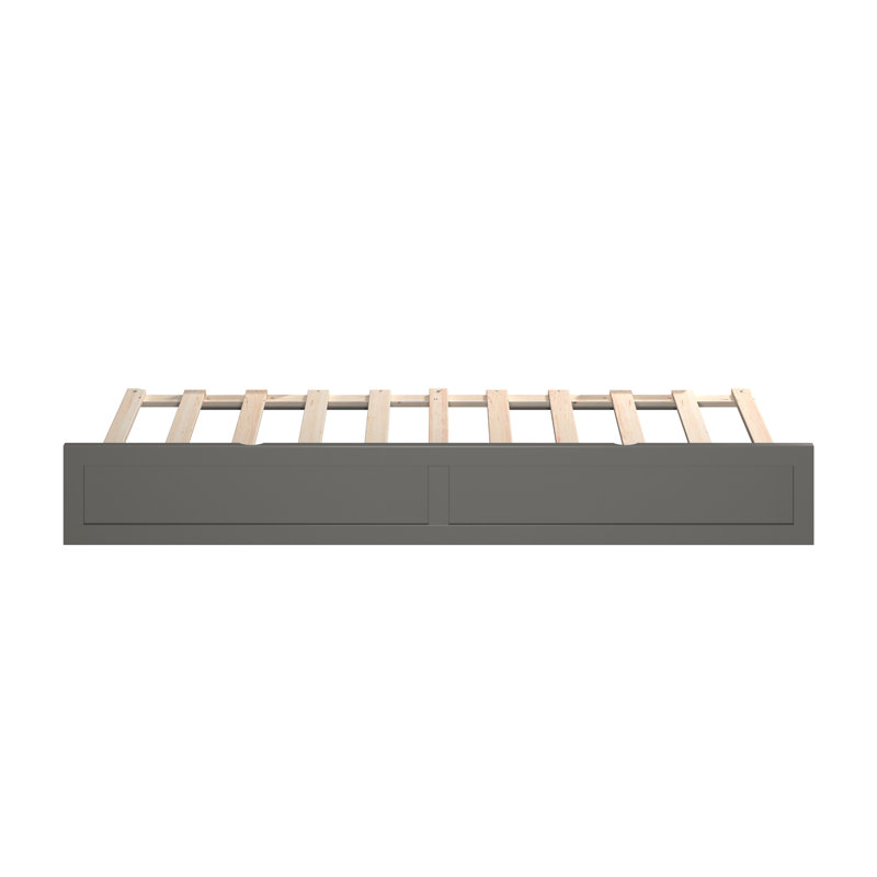 Lit gigogne, Gris, Lit simple