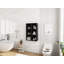 Armoire de rangement murale avec tablettes ouvertes-1835948670