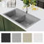 Ariella Belfry Kitchen 510 mm W Single Bowl Stone Flush Kitchen Sink-39203849