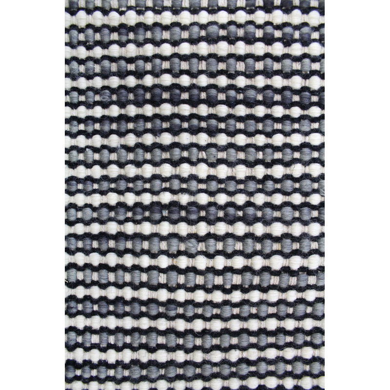 Striped Area Rug in Gray, Rectangle 12' x 15'