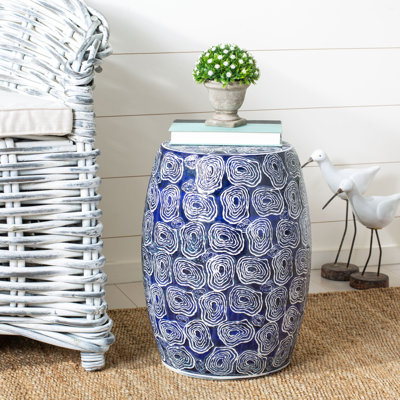 Chattanooga Ceramic Garden Stool by Rosecliff Heights