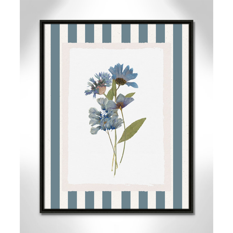 «Summer Memory III» par Val Rhodes, L 23,5 po x H 29,5 po, Toile avec cadre, Flottant espresso
