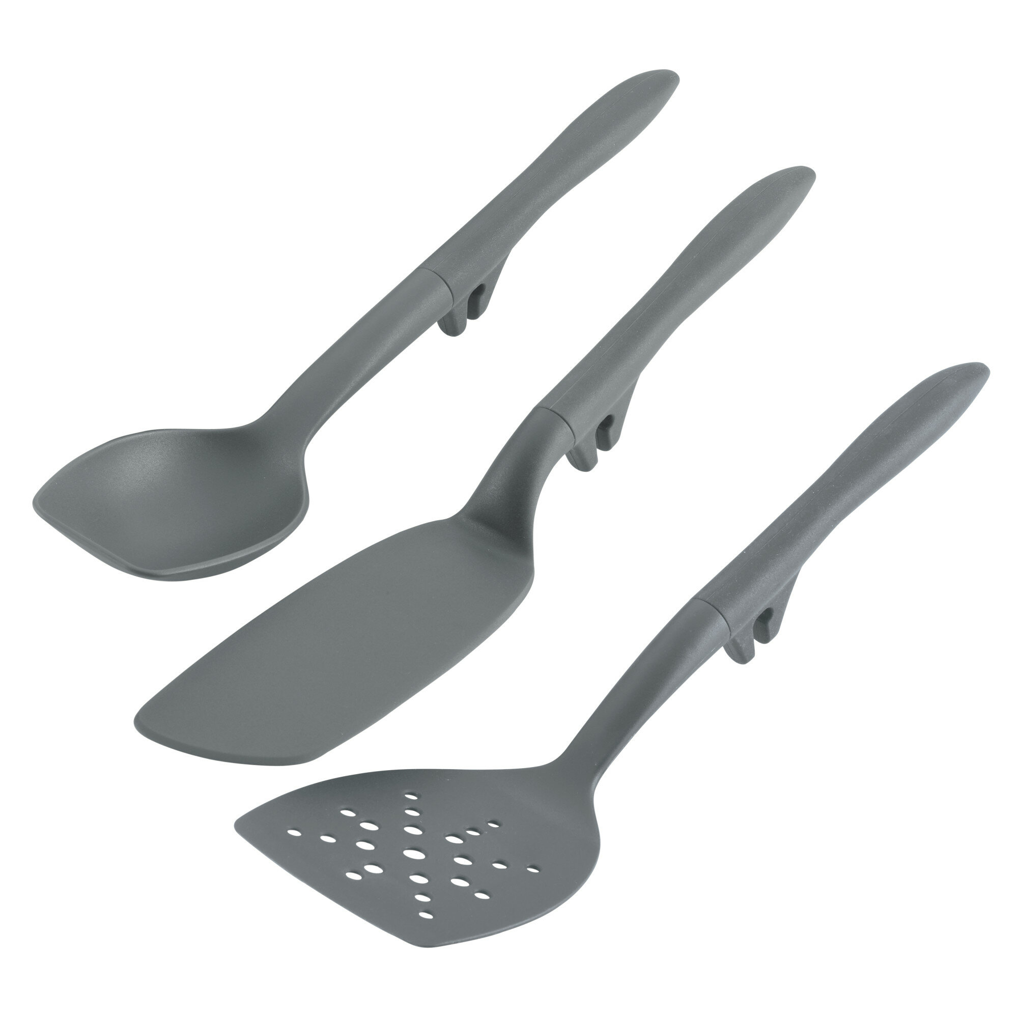 Rachael Ray Gray Tools and Gadgets Lazy Spoon and Flexi Turner 3 Piece Set